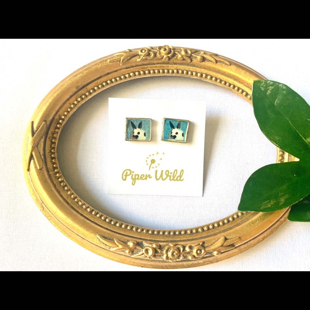 Handcrafted Retro Stud Earrings